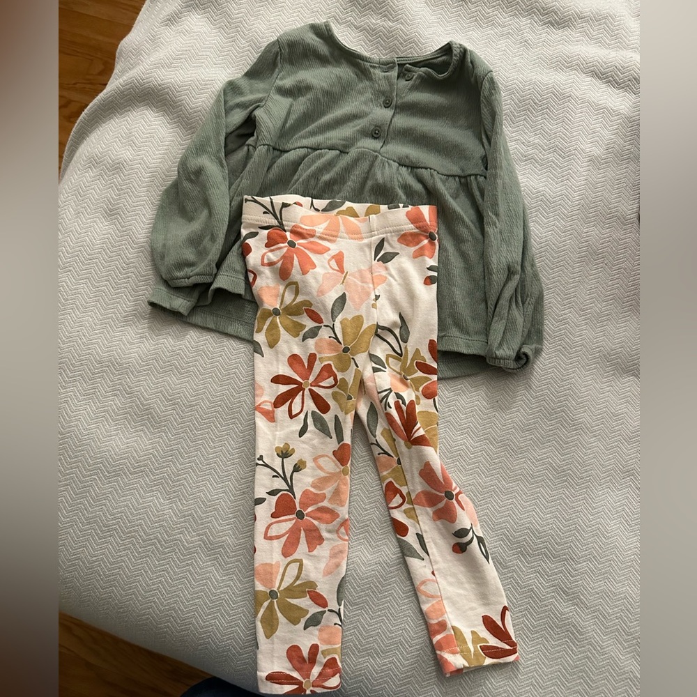 Carters Floral Outfit